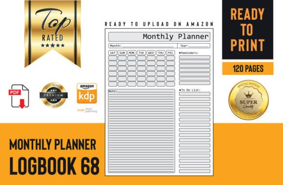Monthly Log Book 68: Your Foundational Tool for Strategic Planning and Consistent Progress