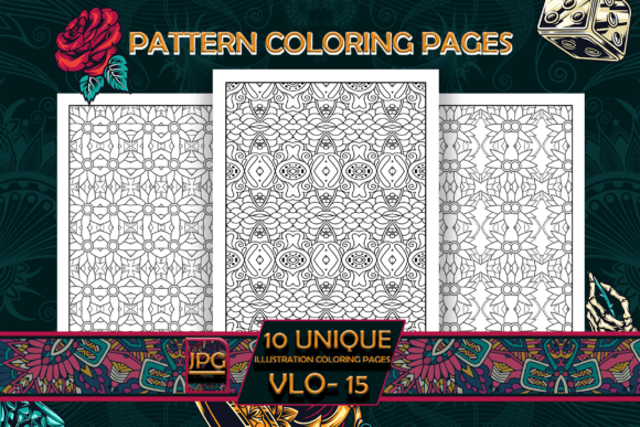 Pattern Coloring Pages Vol-15: A Creative Resource for Modern Interiors