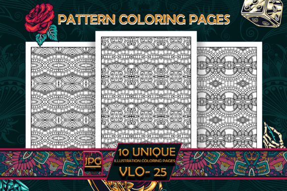 Pattern Coloring Pages Vol-25: Premium KDP Interiors