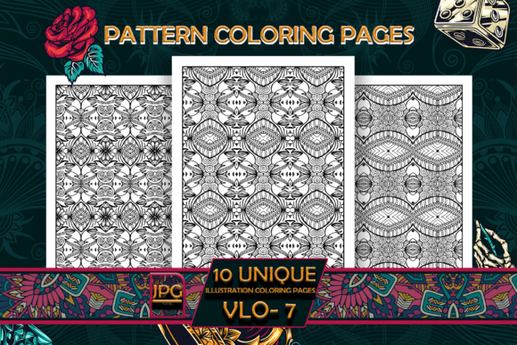 Pattern Coloring Pages Vol-7: Detailed Interiors for Creative Relaxation