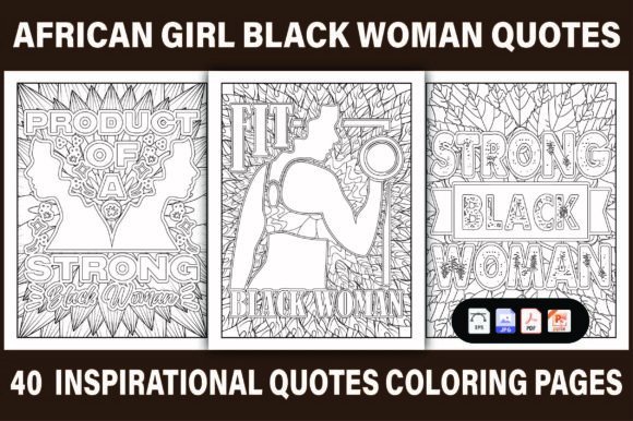 The Rise of Black Woman Quotes Coloring Pages for Adult Creativity