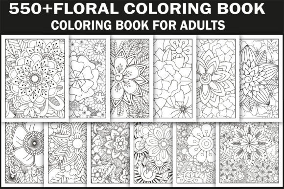Unleash Creativity with a 550 Flowers Adult Coloring Book for KDP