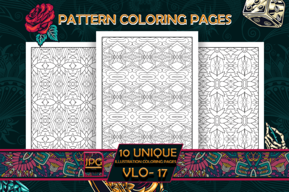 Unlock Creativity and Business Opportunity with Pattern Coloring Pages Vol-17 Interiors