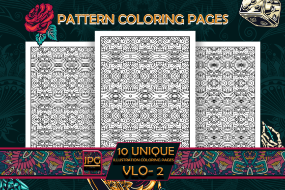 Unlock Creativity and Relaxation with Pattern Coloring Pages Vol-2 Interiors