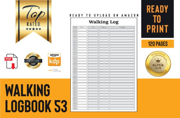 Walking Log Book 53: A Tool for Mindfulness and Creativity