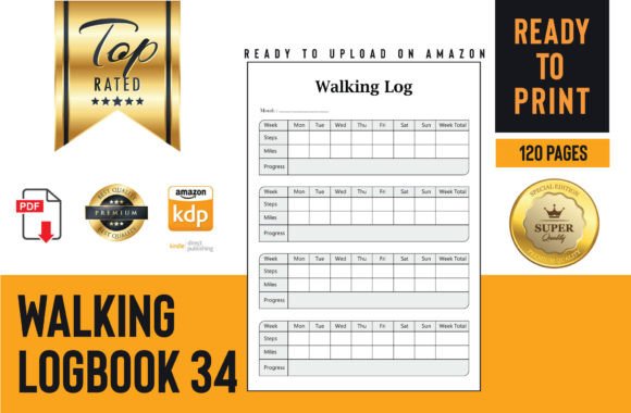Your Personalized Journey with Walking Log Book 34